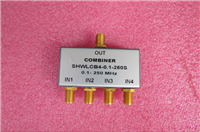 0.1-250MHz 1W SMA RF 射频同轴 4路 四合一合路器 频率可定制