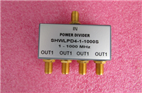 1-1000MHz 1W SMA RF 射频同轴 4路 一分四功分器 频率可定制