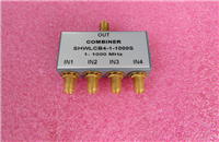 1-1000MHz 1W SMA RF 射频同轴 4路 四合一合路器 频率可定制