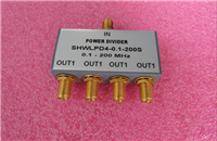 0.1-200MHz 1W SMA RF 射频同轴 4路 一分四功分器 频率可定制