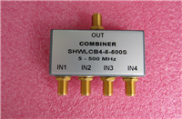 5-500MHz 1W SMA RF 射频同轴 4路 四合一合路器 频率可定制