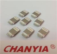 供应一体式苹果iphone5公头lighting接口双排16p耐高温间距0.8mm