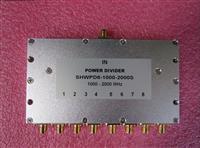 1000-2000MHz 10W SMA RF 射频同轴8路 一分八功分器 频率可定制