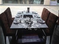 无烟火锅桌|实木火锅桌|酒店火锅桌