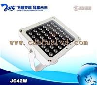 48W户外方形景观LED投光灯，烤白漆大功率LED投光灯，酒店工程