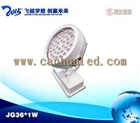 36W园烤白漆景观户外LED投光灯，照明亮化景观投光灯